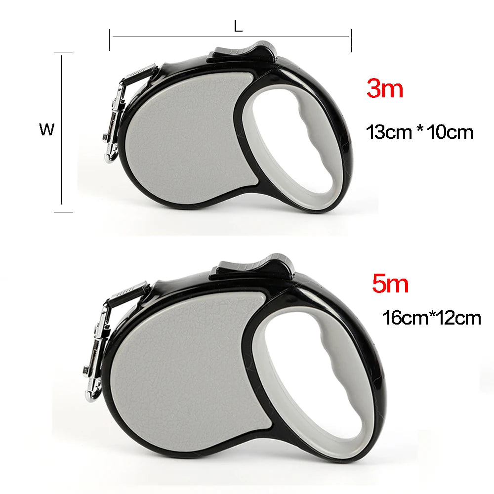 PawMode: Correa extensible de diferentes alcances en color Gris Claro.