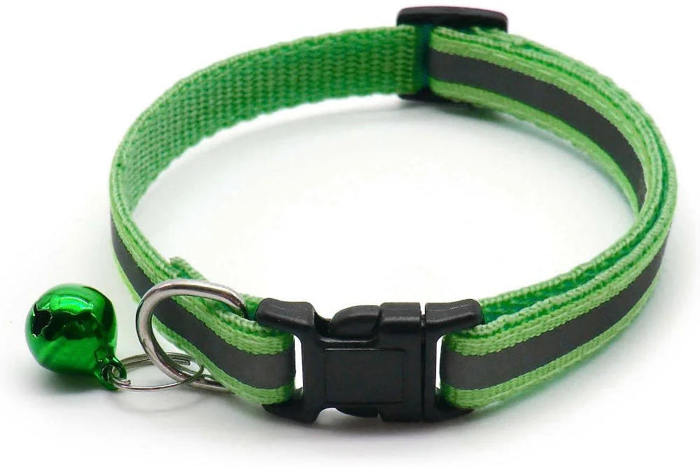 CatCorner: Juego de dos collares de colores con cascabel.