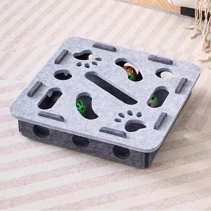 CatCorner: Puzzle Box, juguete inteligente de ejercicio y caza para gatos