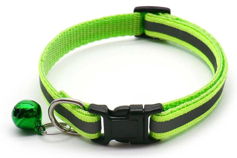 CatCorner: Juego de dos collares de colores con cascabel.